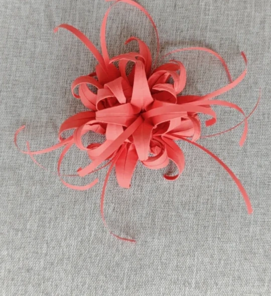 Finished Curled Paper Spider Lily