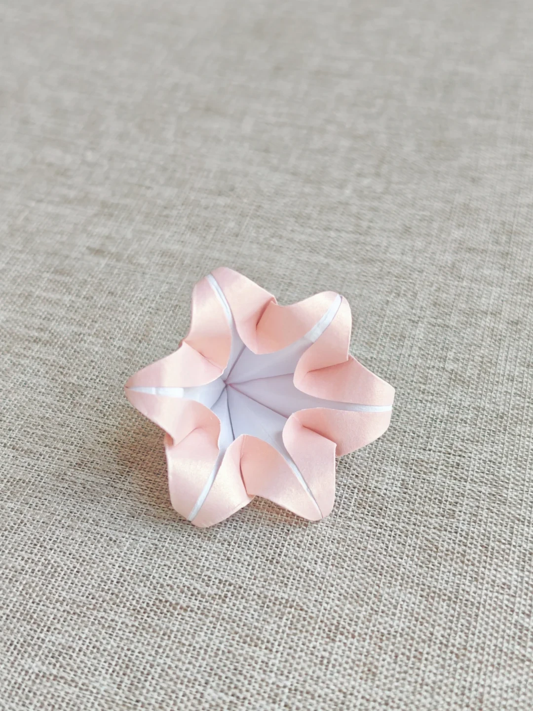 Finished Curled Six-Petal Blossom