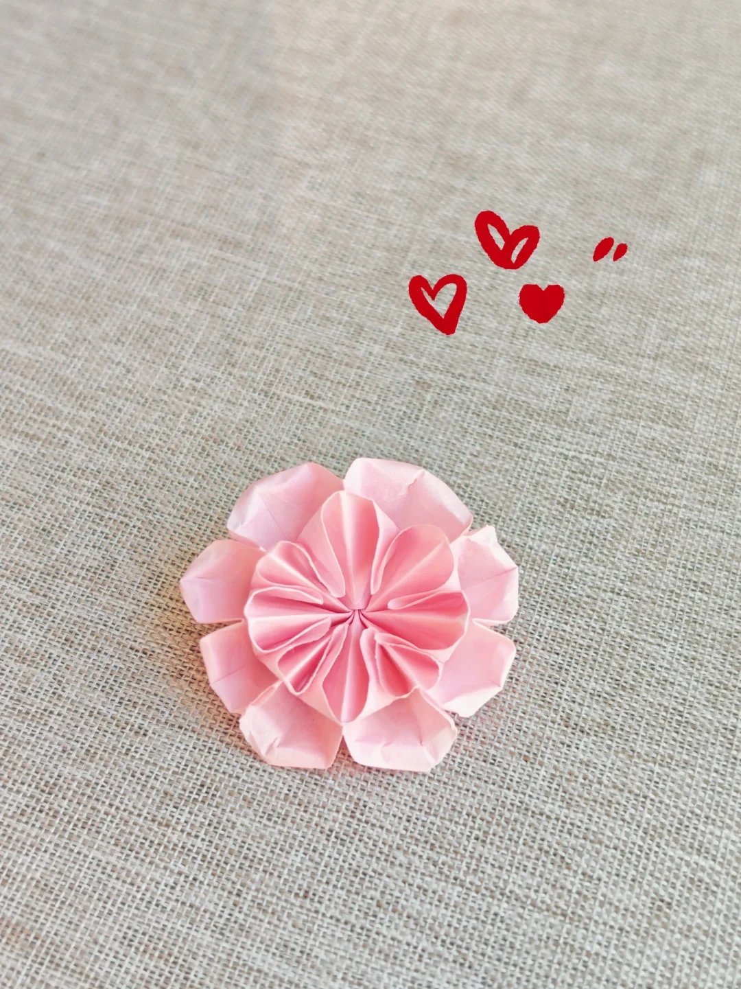 Finished Double-Layer Ruffled Blossom