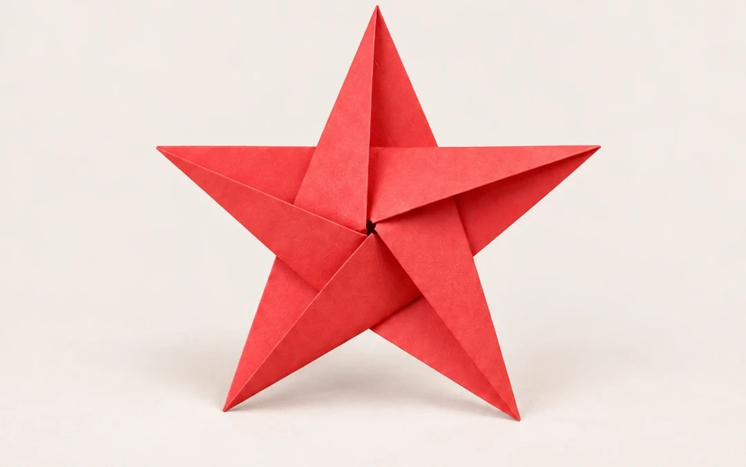 Finished Five-Point Paper Star