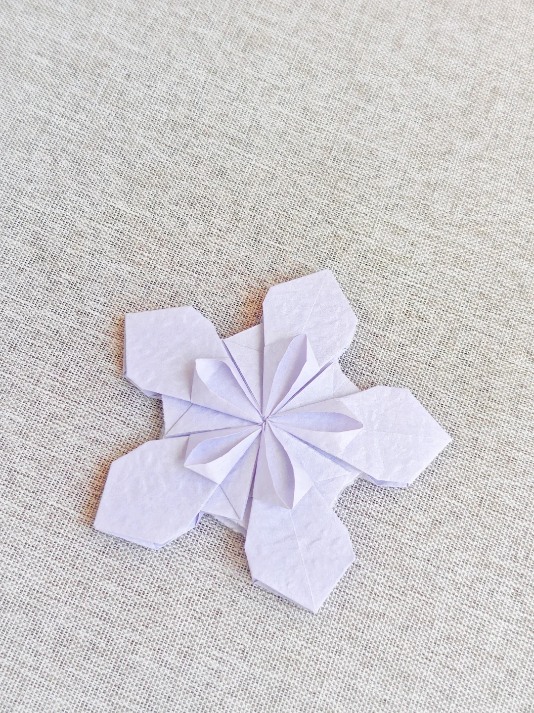 Finished Heart-Petal Paper Flower