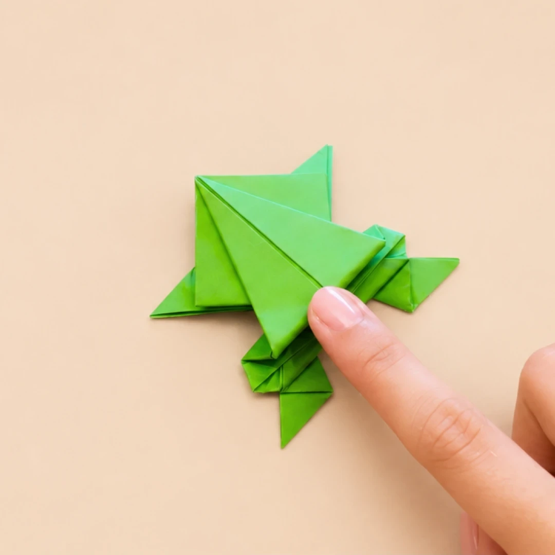 Finished Jumping Paper Frog