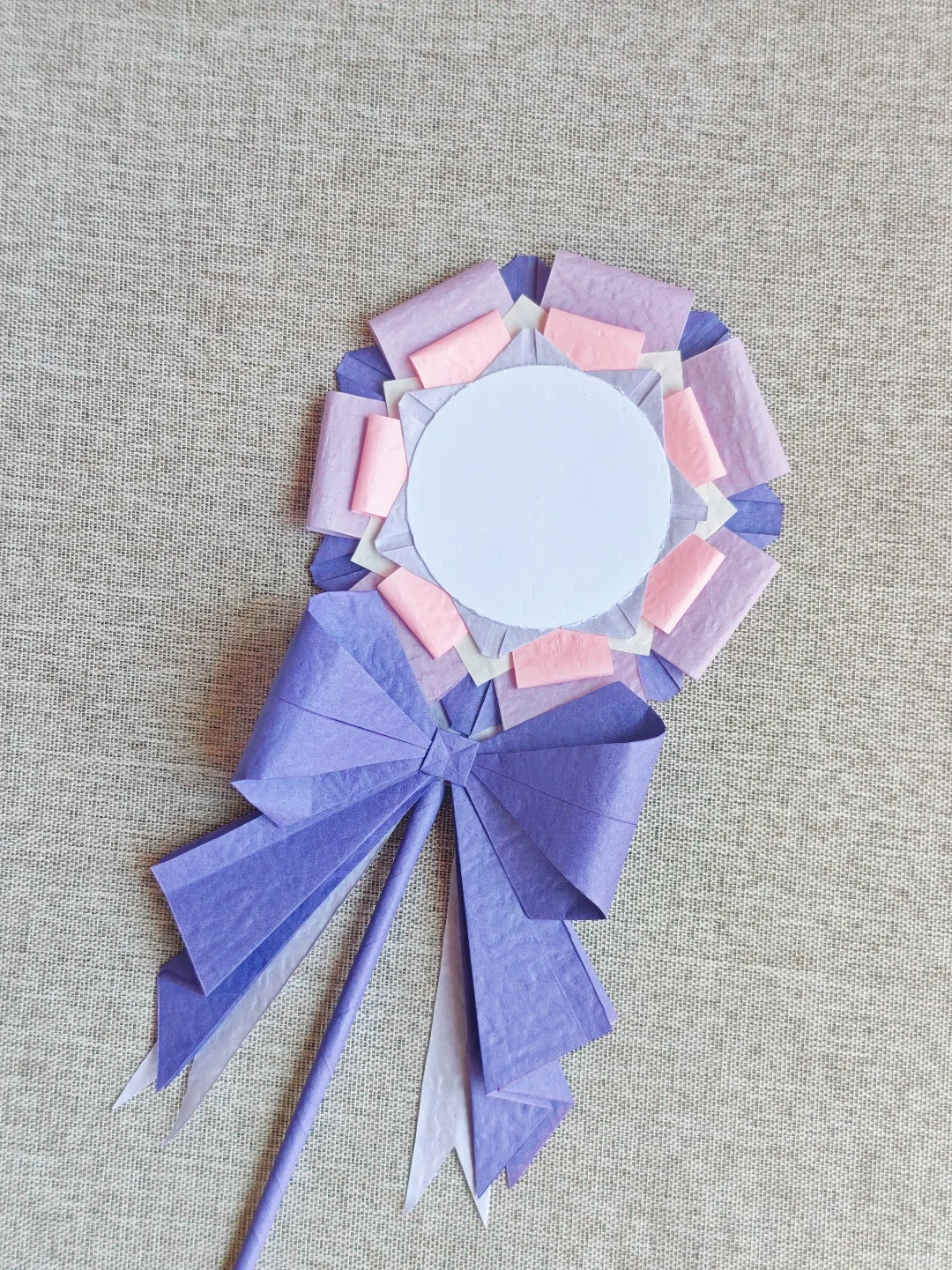Finished Layered Rosette Wand