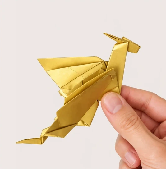 Finished Little Paper Dragon