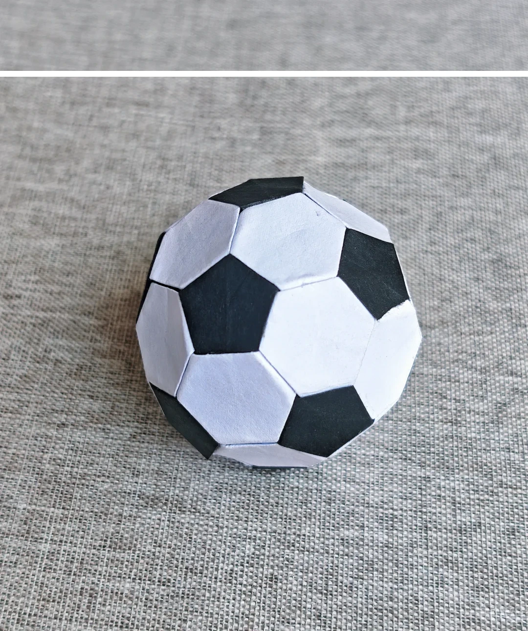 Finished Modular Paper Football