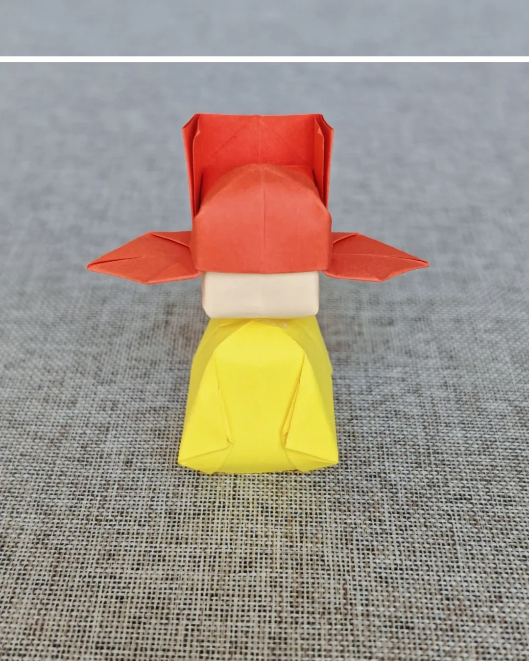 Finished Paper Doll with a Ceremonial Hat