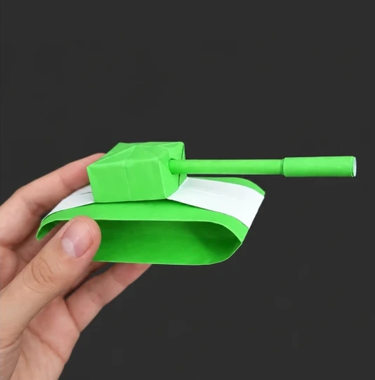 Finished Paper Tank Model