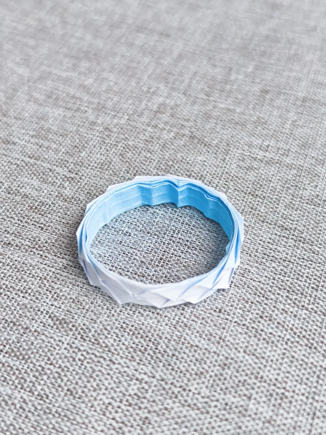 Finished Pleated Paper Ring