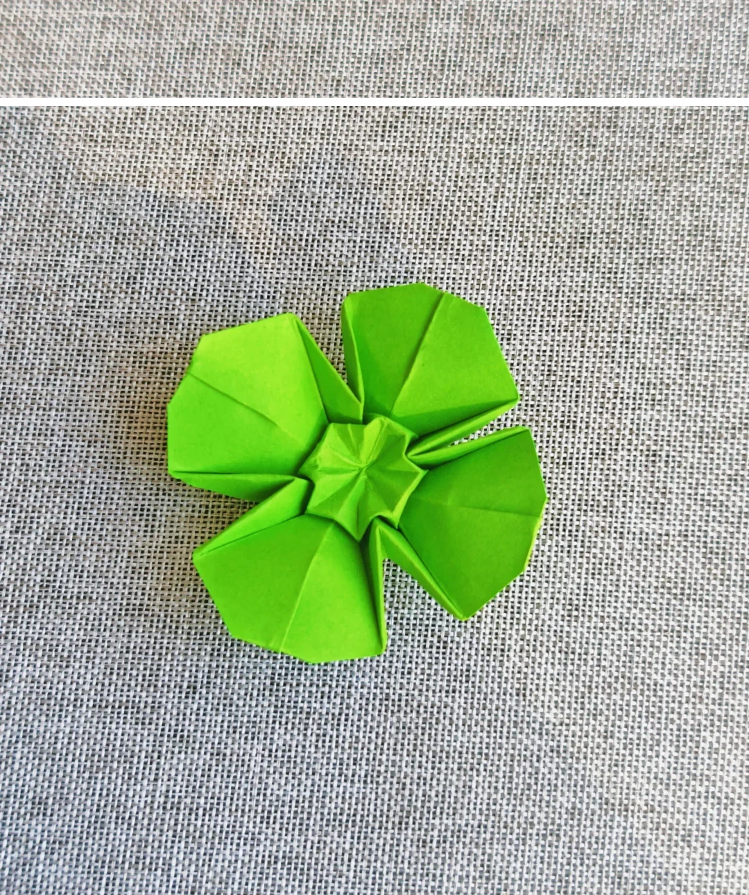 Finished Sculpted Four-Leaf Clover