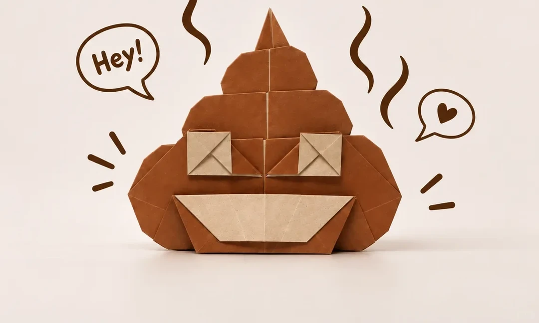 Finished Silly Paper Poop