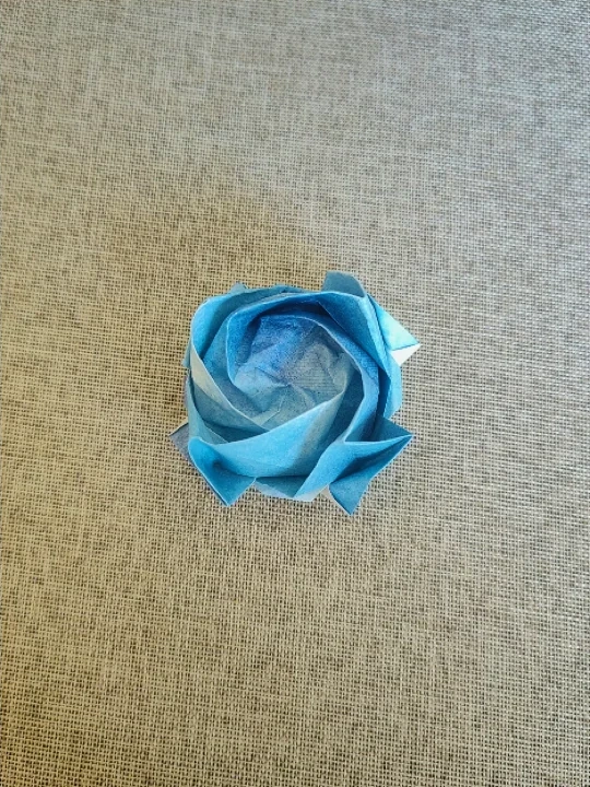 Finished Single-Square Spiral Rose