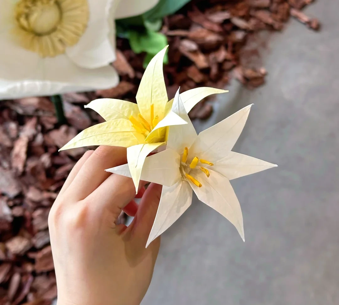 Finished Six-Petal Paper Lily