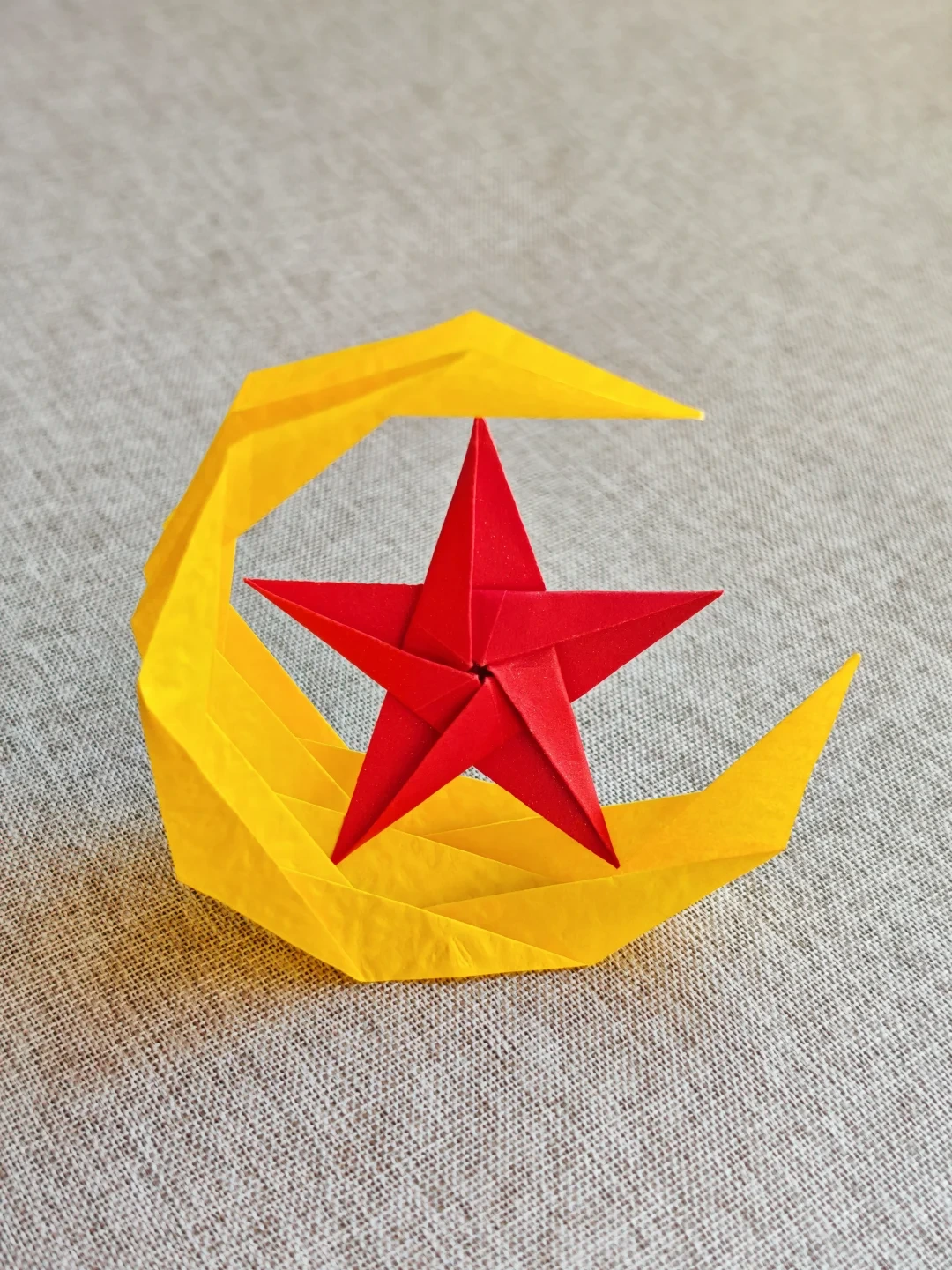 Finished Spiral Five-Point Star