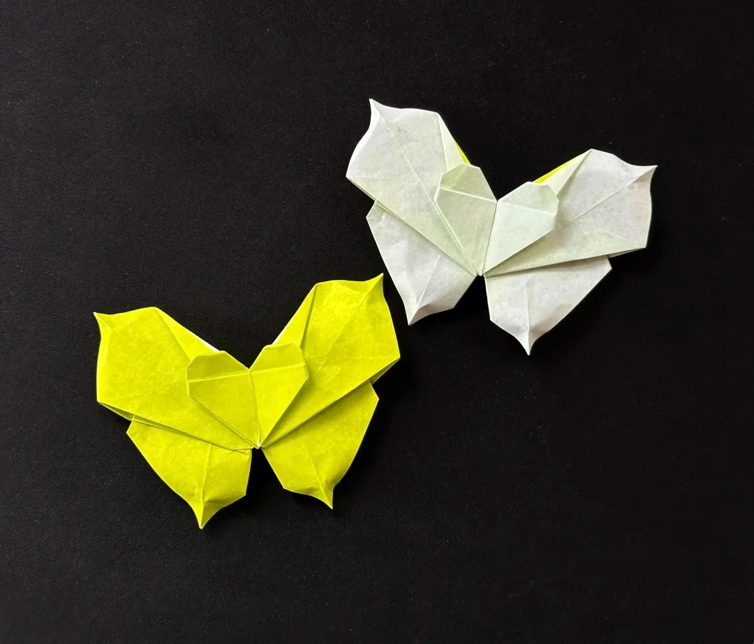 Finished Wide-Wing Heart Butterfly