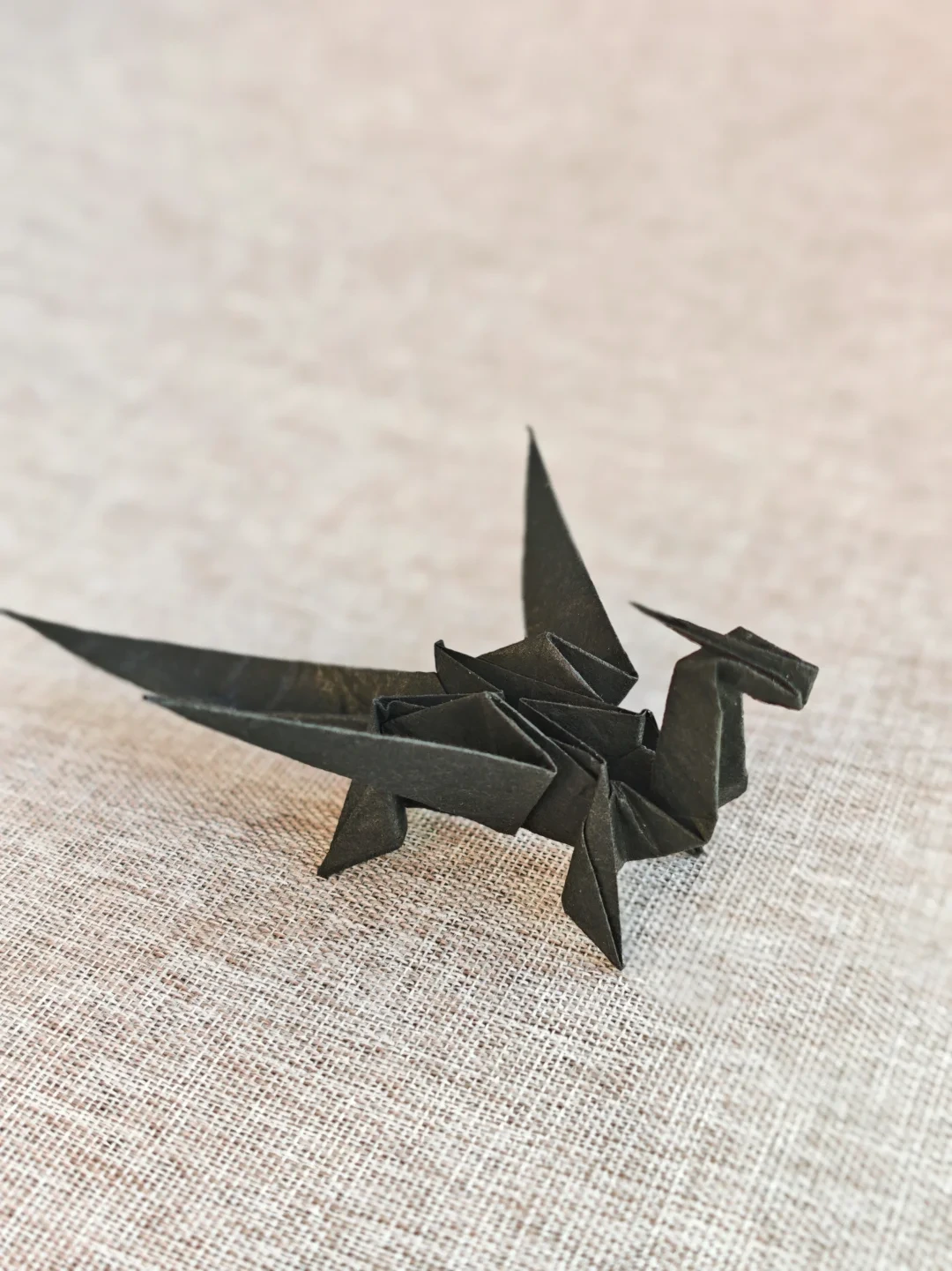 Finished Winged Paper Dragon